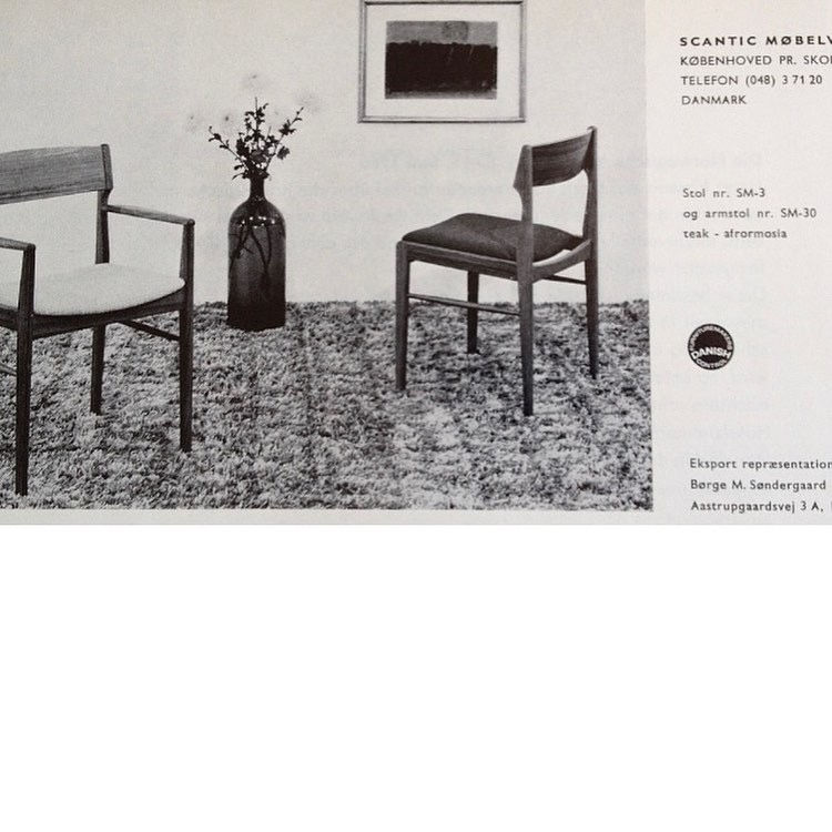 Miniature : Ensemble en teck et tissu bouclettes par Scantic mobelvaerk 1960