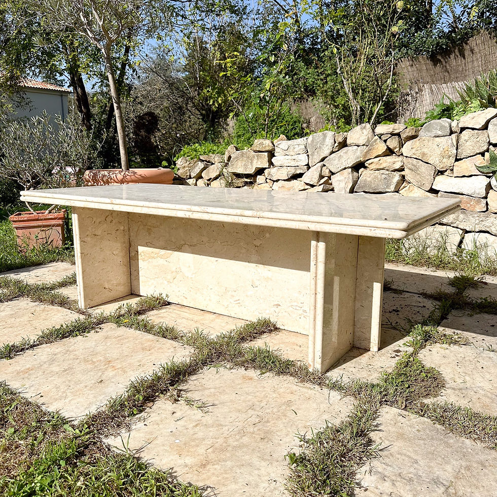 Miniature : Table basse en marbre 1970