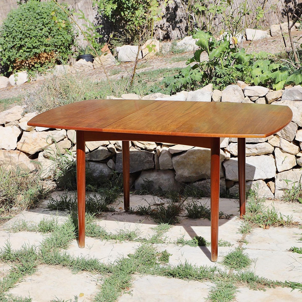 Miniature : Table à manger par Arne Hovmand Olsen pour Mogens Kold 1960 