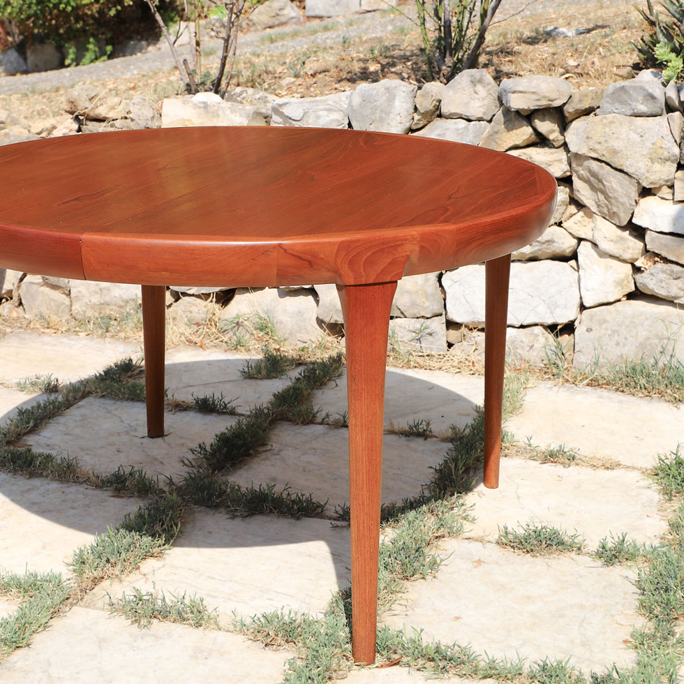 Miniature : Table à manger en teck par Ib Kofod Larsen pour Faarup Mobelfabrik 1960