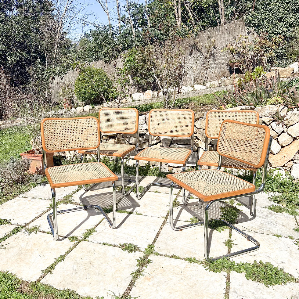 Miniature : 5 chaises B32 par Marcel Breuer 1970
