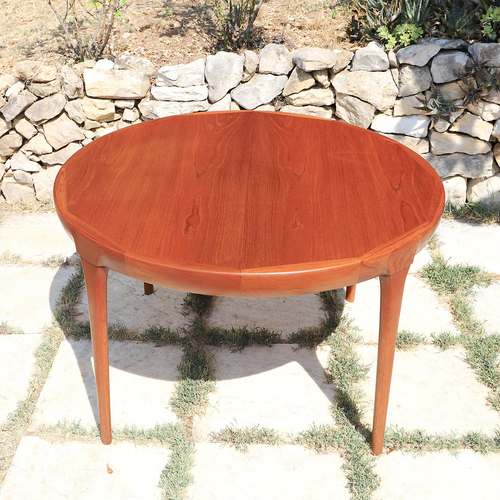 Miniature : Table à manger en teck par Ib Kofod Larsen pour Faarup Mobelfabrik 1960