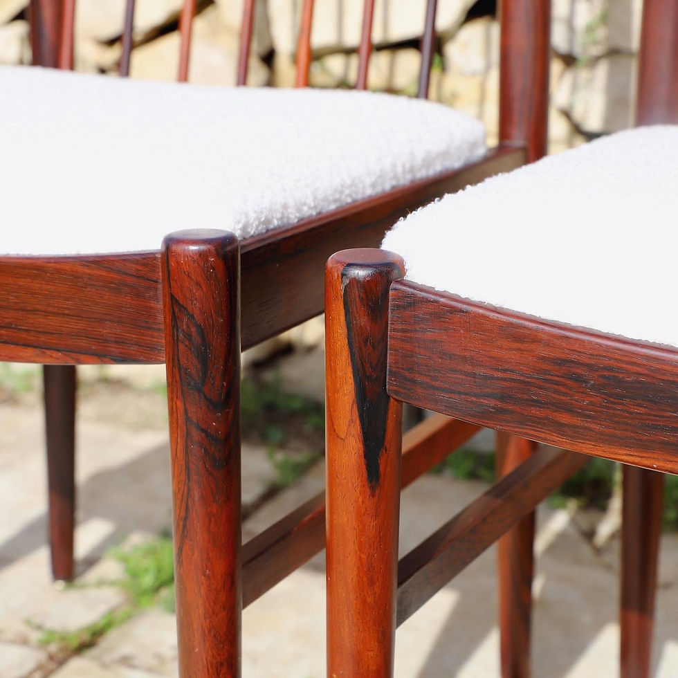 Miniature : 4 chaises en palissandre  Arne Vodder 1950