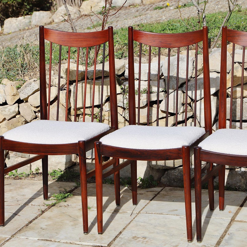 Miniature : 4 chaises en palissandre  Arne Vodder 1950