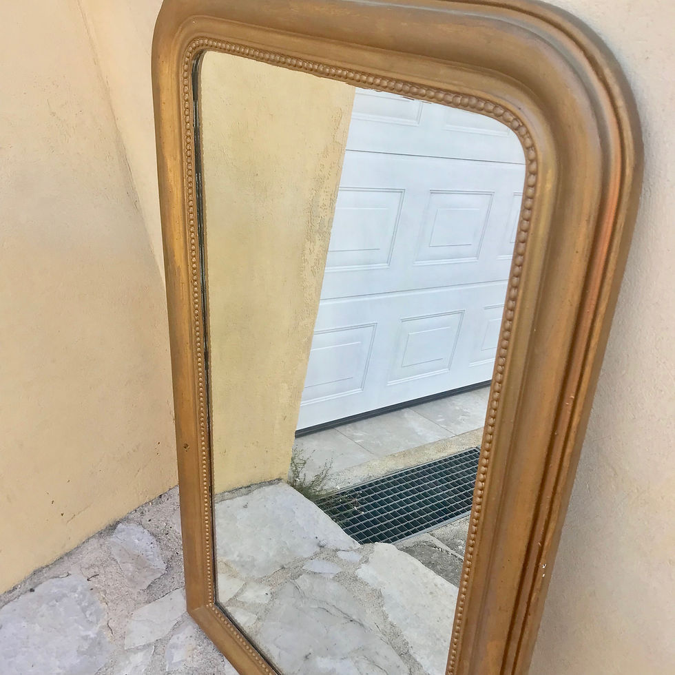Miniature : Miroir vintage doré