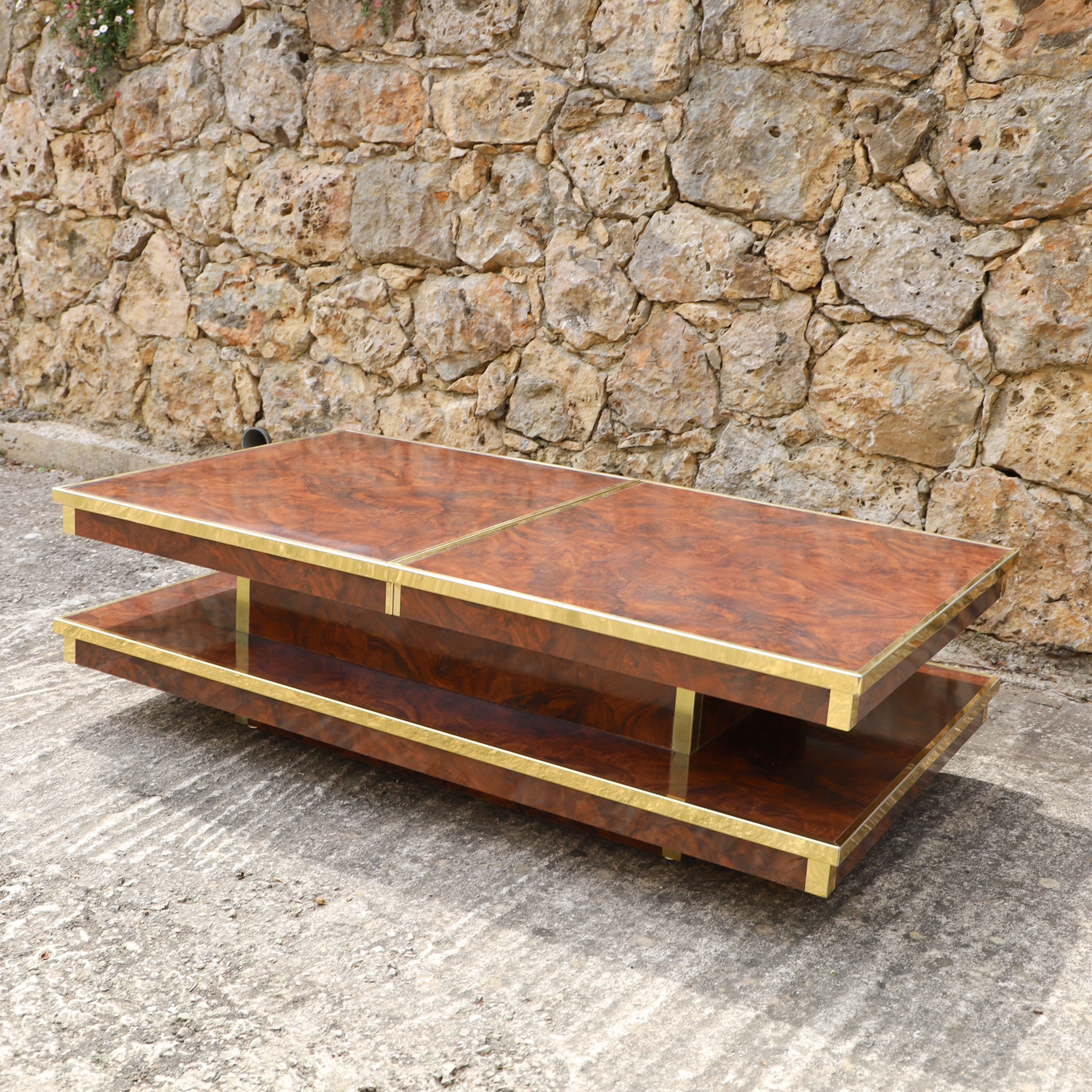 Table basse par Willy Rizzo 1970 