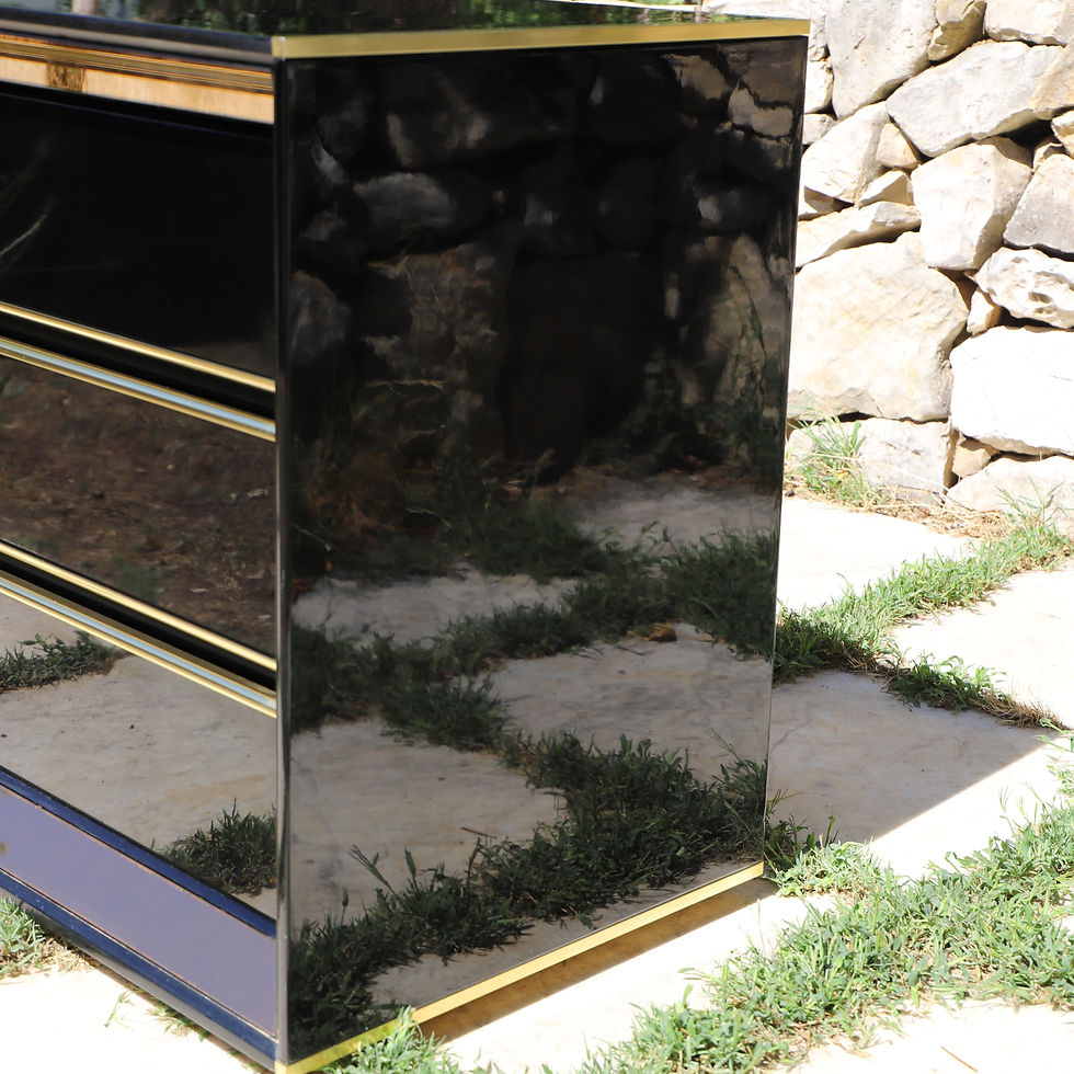 Miniature : Commode et miroir par Sandro Petti 1970 