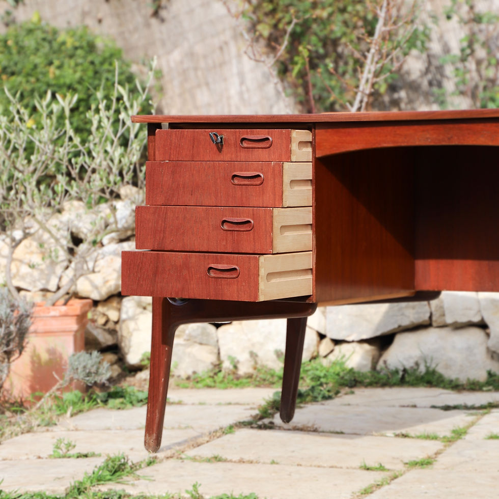 Miniature : Bureau en Teck par Svend Aage Madsen pour HP Hansen 