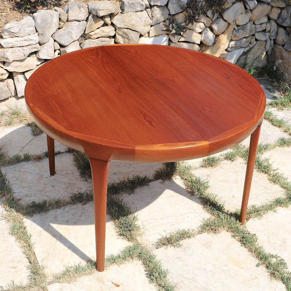 Miniature : Table à manger en teck par Ib Kofod Larsen pour Faarup Mobelfabrik 1960