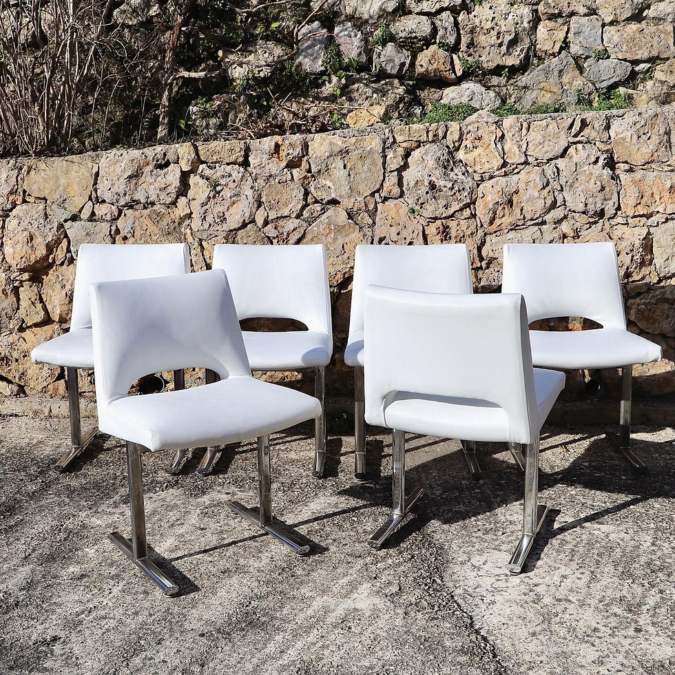 Miniature : 6 chaises de Georges Frydman. Édition Efa, 1960