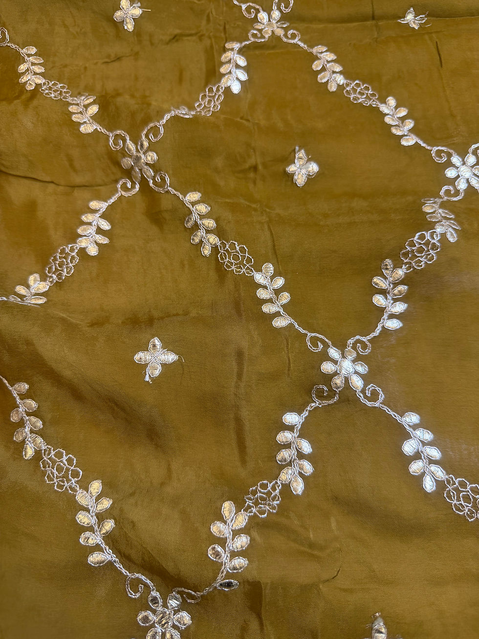 Mehendi Green HO Silk Saree Closeup