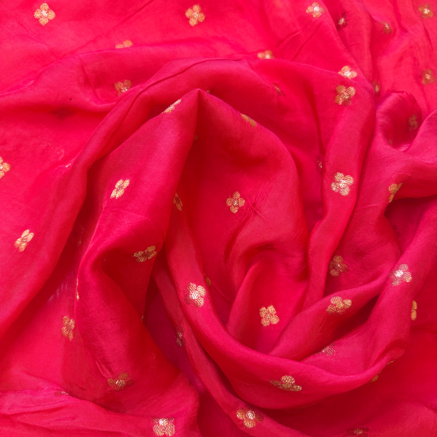 Pink HO Silk Saree Blouse
