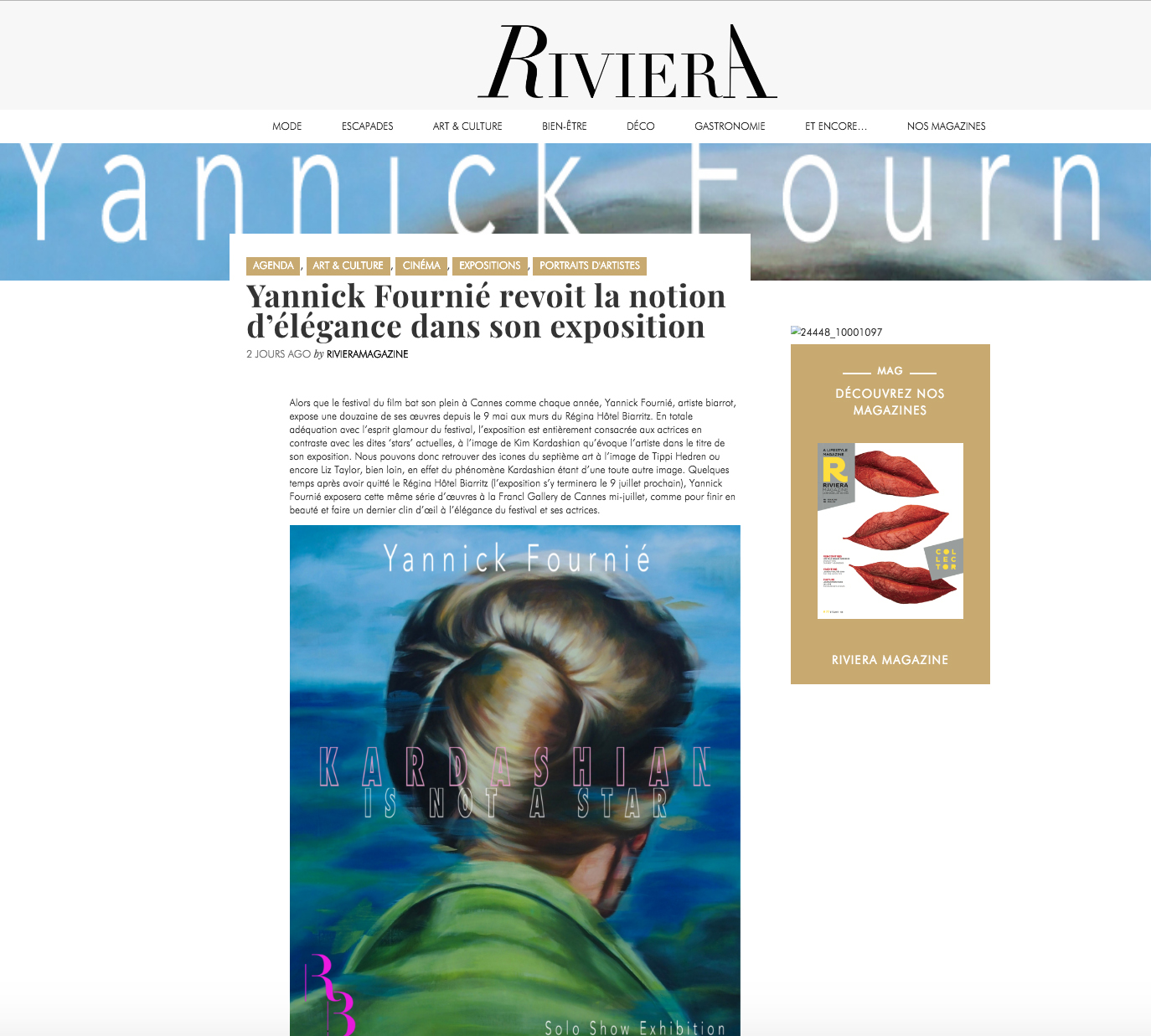 RIVIERA Magazine / Mai 2018