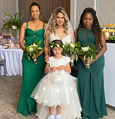 Members of the Wedding party (Bridesmaids and flower girl)