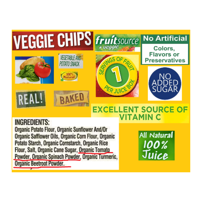 DECEIVING CLAIMS ON FOOD PACKAGING