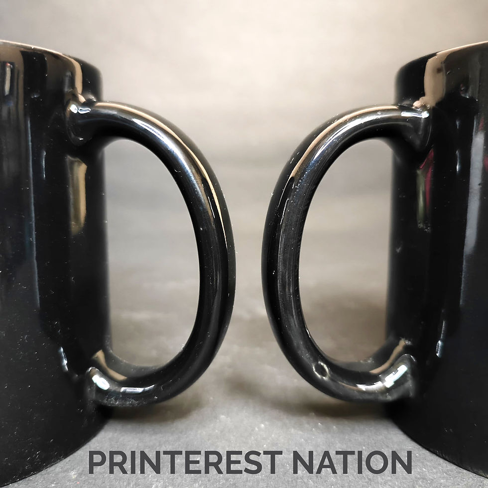 Thumbnail: Royal Black Customized Coffee Mug for Couple