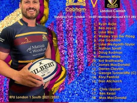 1st XV Squad - 16 October