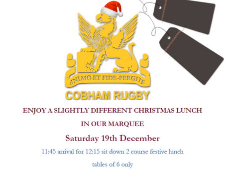 Christmas Lunch @ CRFC - 19 December