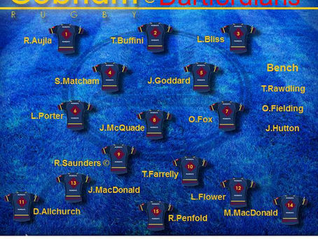 1st XV Squad selection - 14 December 2019