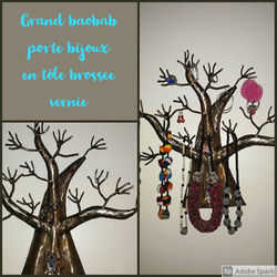 baobab métallique brossé pour bijoux 38 €