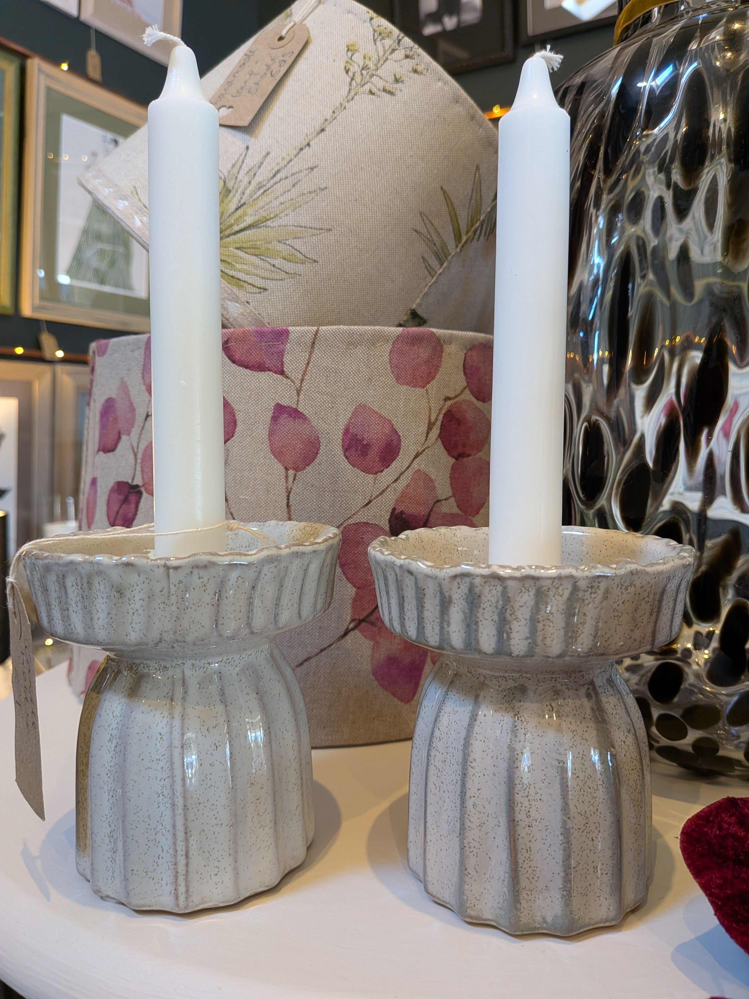 Ceramic candle holder