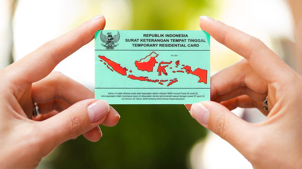 SKTT ID card for KITAS holders, Indonesia, Bali