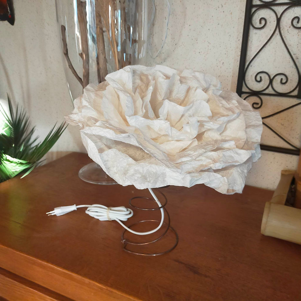 Miniature : Lampe en papier japonais "Paéonia"