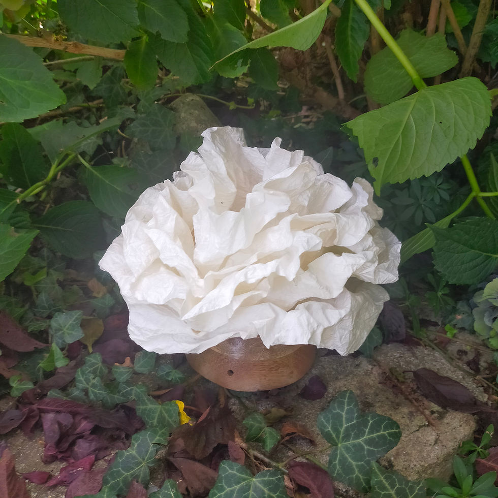 Miniature : Mini lampe en papier de soie "paéonia"
