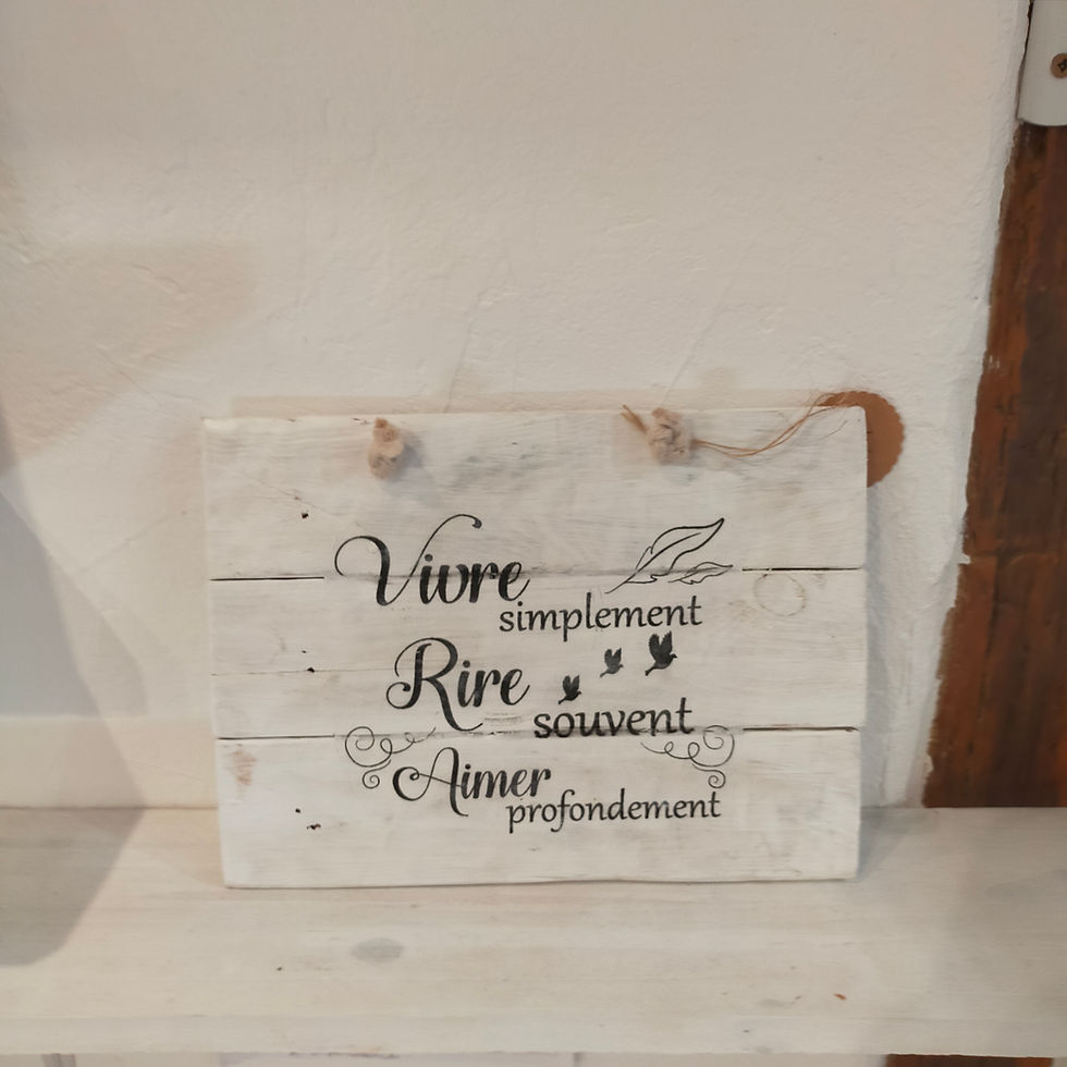 Miniature : Tableau bois citation 