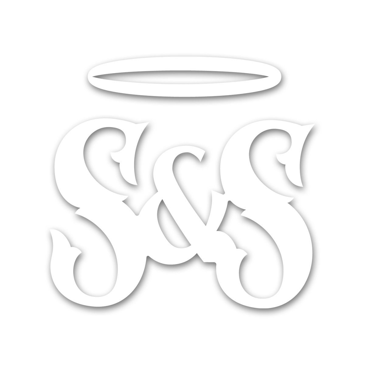 SS Logo Vinyl Transfer Decal White 4"