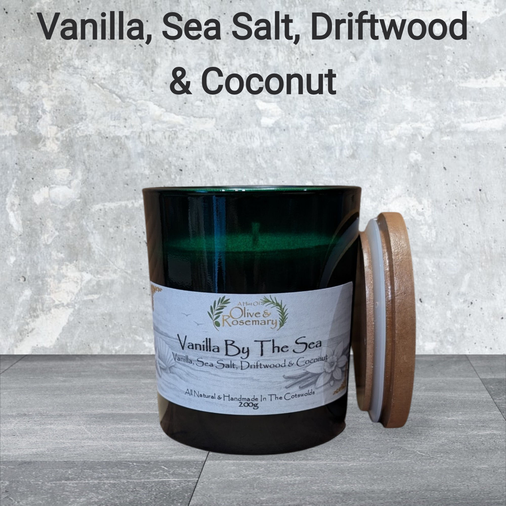 Vanilla By The Sea Candle 200g