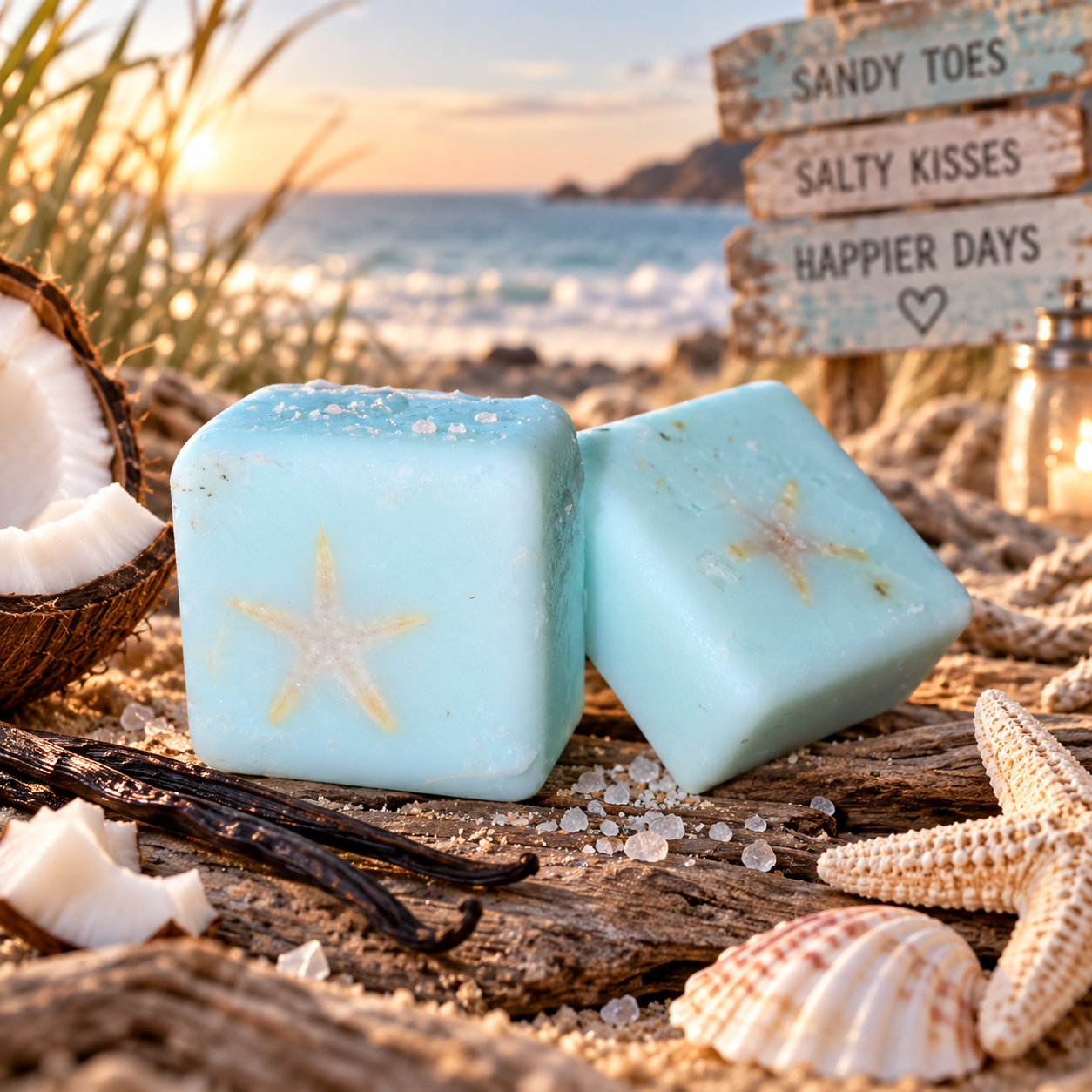 Vanilla By The Sea Wax Melts - Sack Of 3