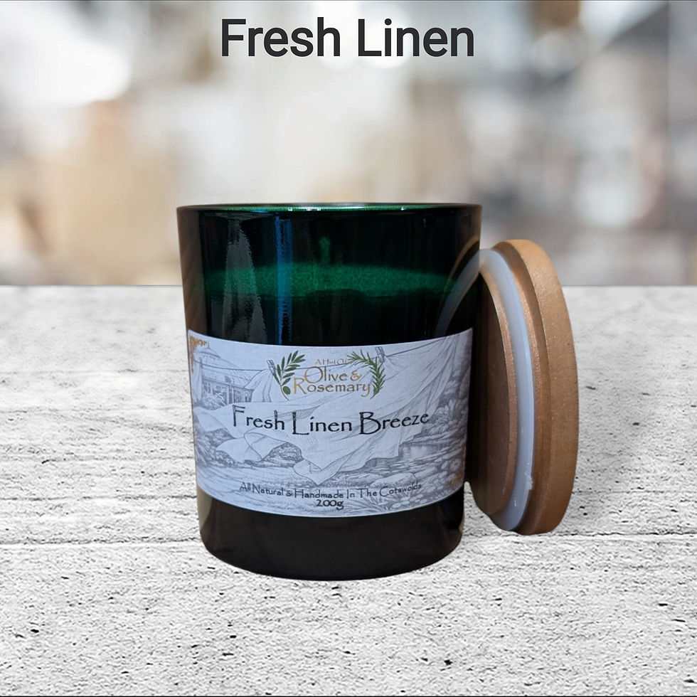 Thumbnail: Fresh Linen Breeze Candle 200g