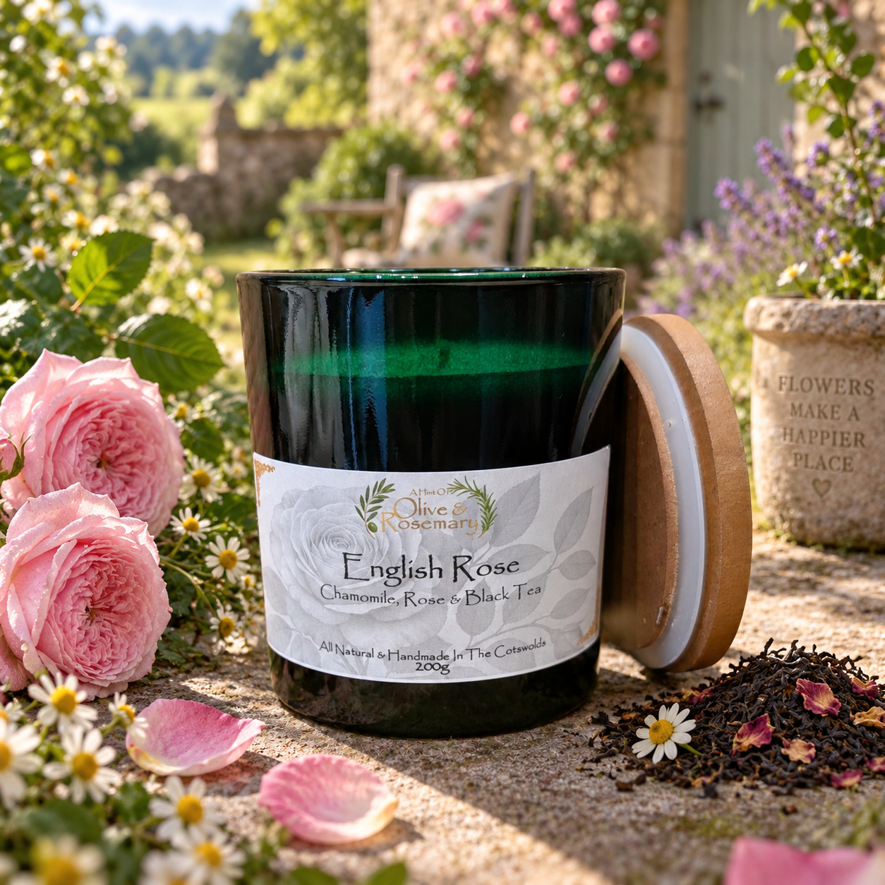 English Rose Candle 200g