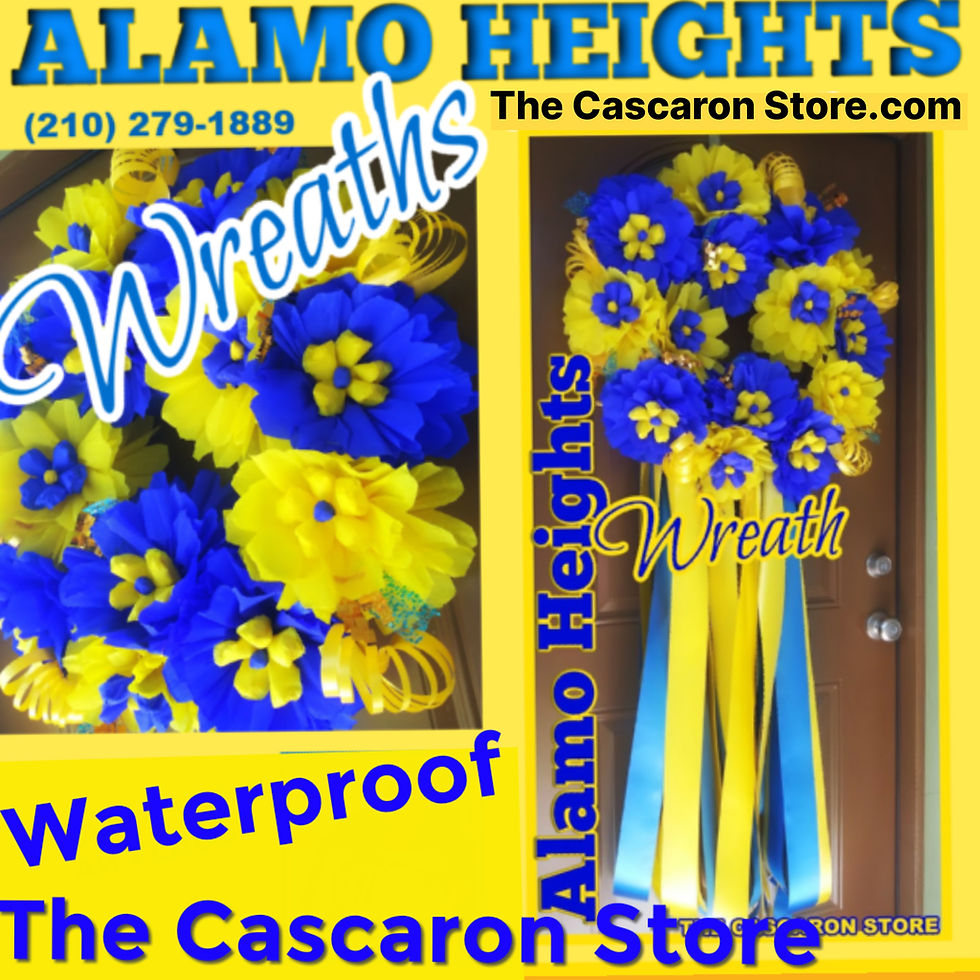 Alamo Heights Wreaths School Spirit.