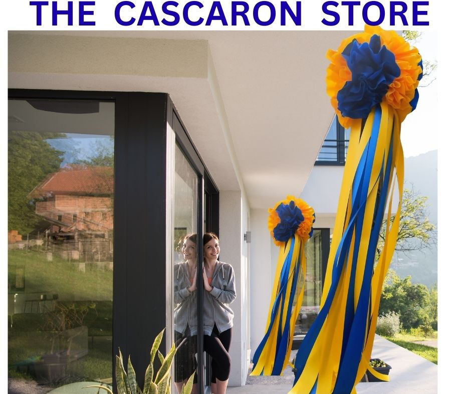 Blue and Gold Alamo Heights Party Decoration
