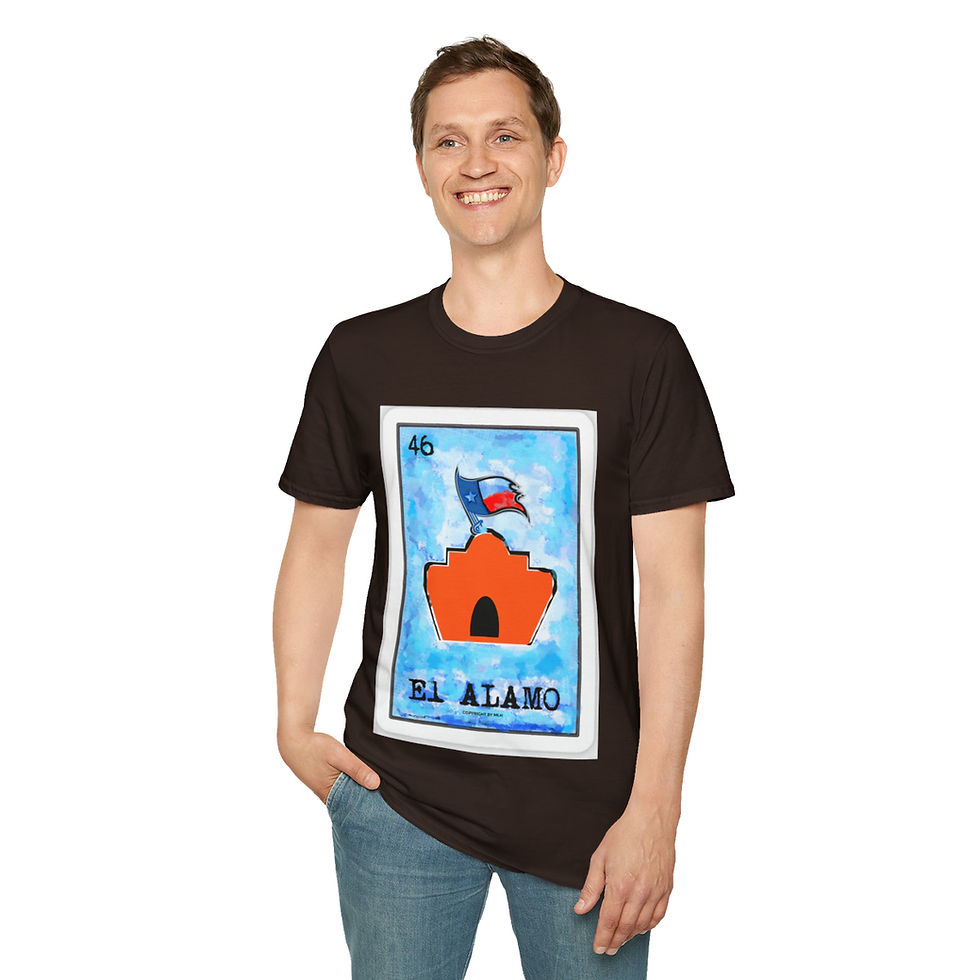 Thumbnail: Texas The Alamo Black T-shirt