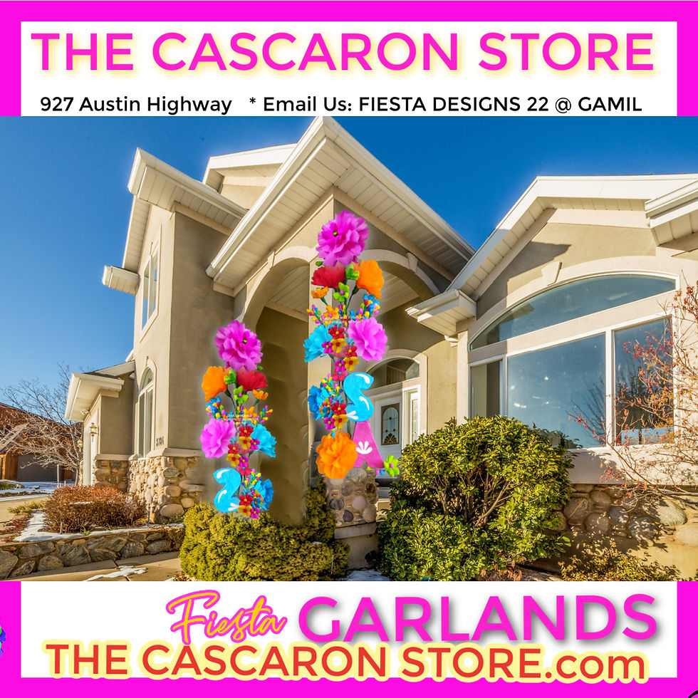 large fiesta flowers Event party garland