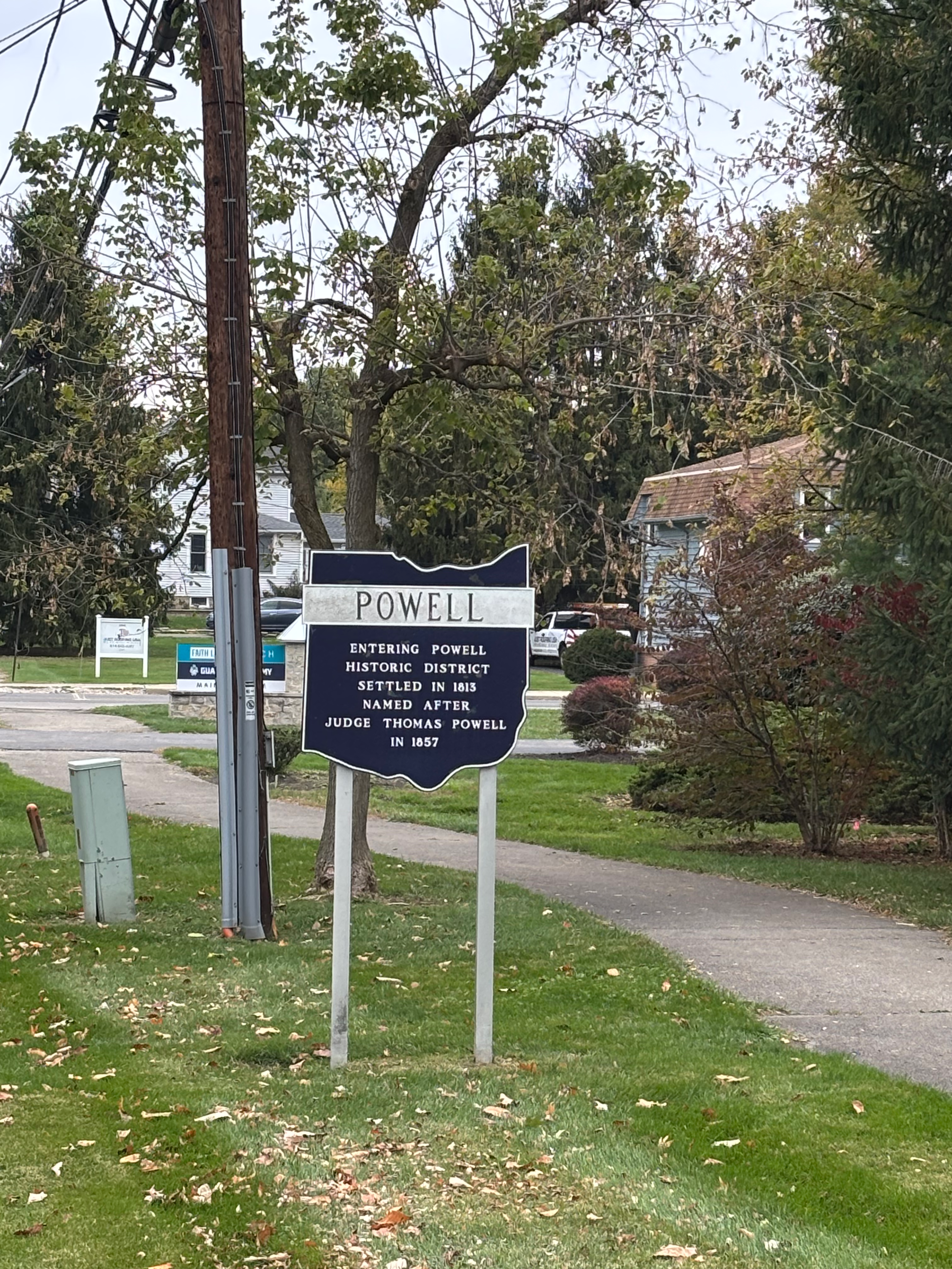 Entering Powell Ohio — Clean Air Pros LLC serves all of Powell and Liberty Township