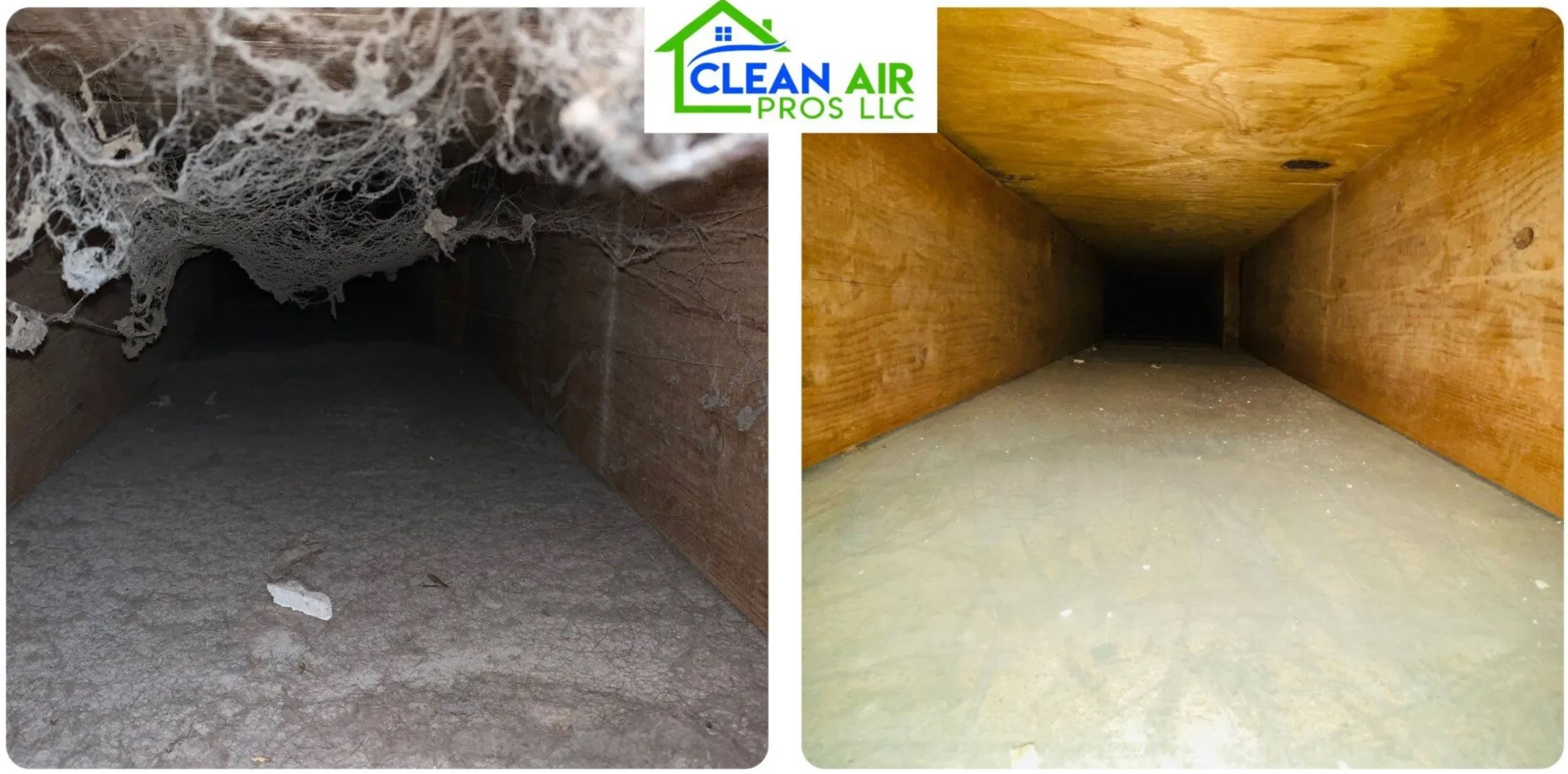 Before after duct cleaning Columbus Ohio — NADCA certified Clean Air Pros
