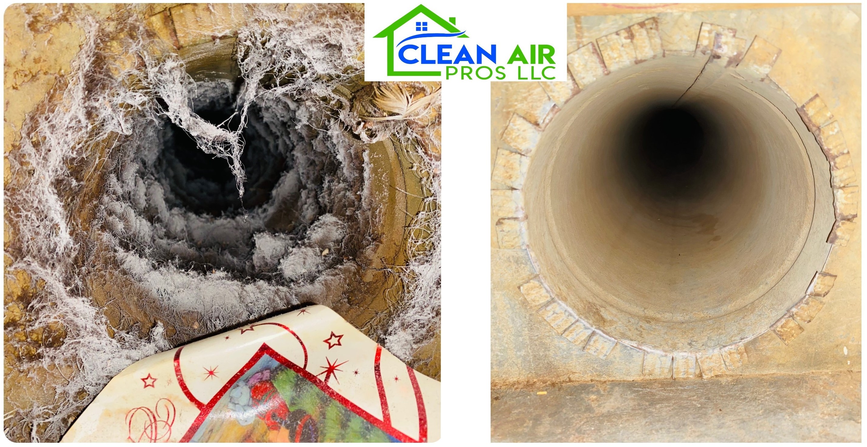 Before after duct cleaning Columbus Ohio home — Clean Air Pros