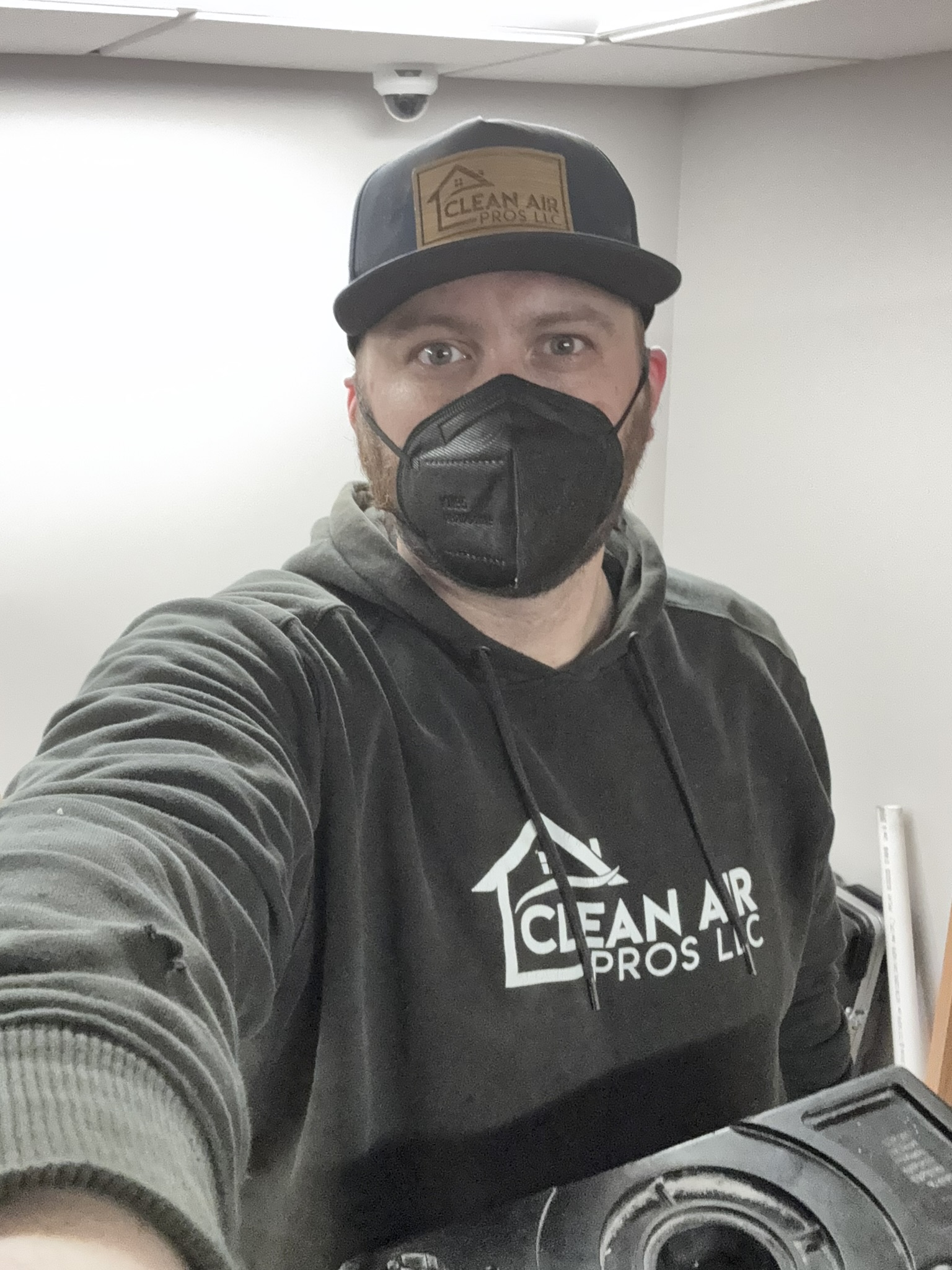 Clean Air Pros duct cleaning technician at work — Columbus Ohio