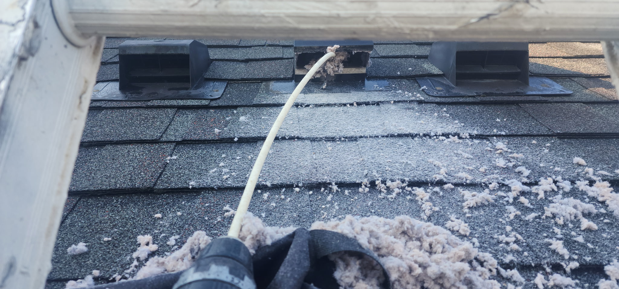 Roof dryer vent cleaning in Worthington Ohio — Clean Air Pros specializes in rooftop dryer vent configurations common in Worthington historic homes