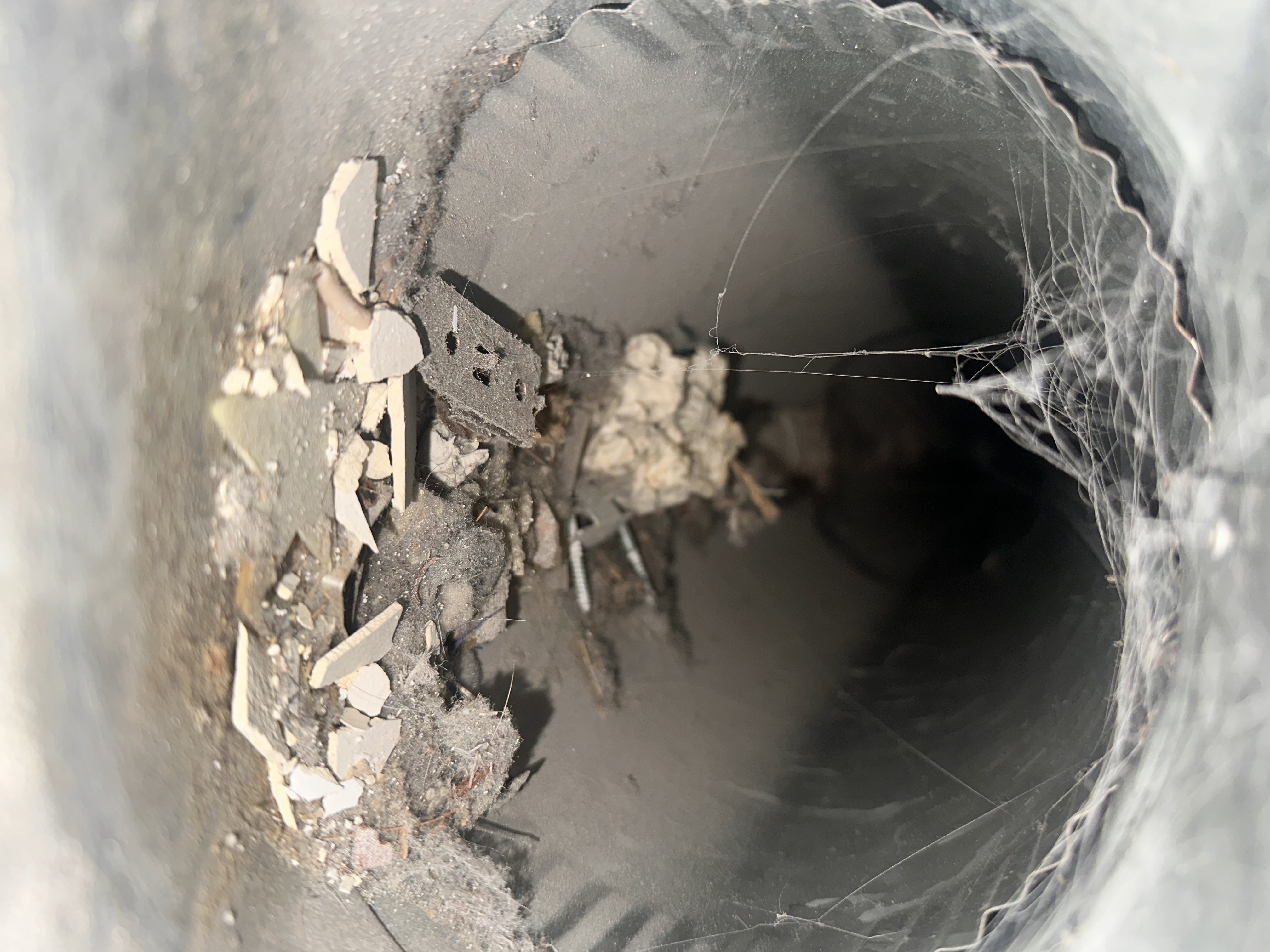 Upper Arlington Ohio air duct cleaning remodel — before extraction photos showing debris buildup