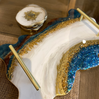 Resin Art Serving Tray