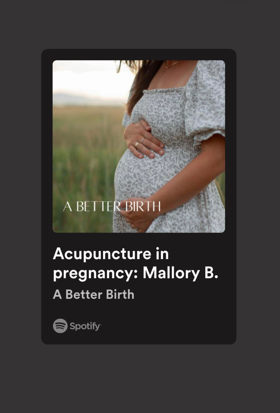 Acupuncturist Mallory Berge on 'A Better Birth' podcast