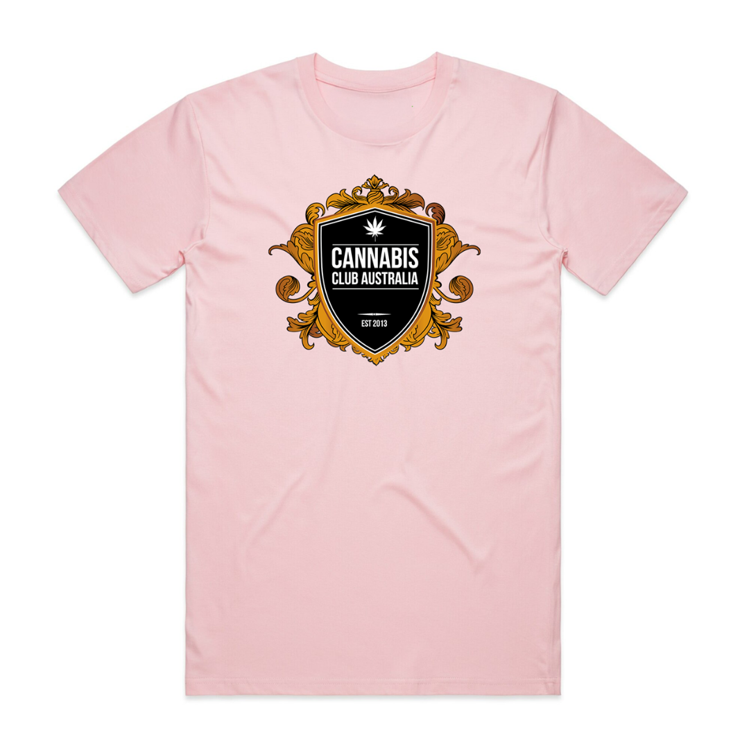 Official Cannabis Club Australia (Pink Shield) T-Shirt
