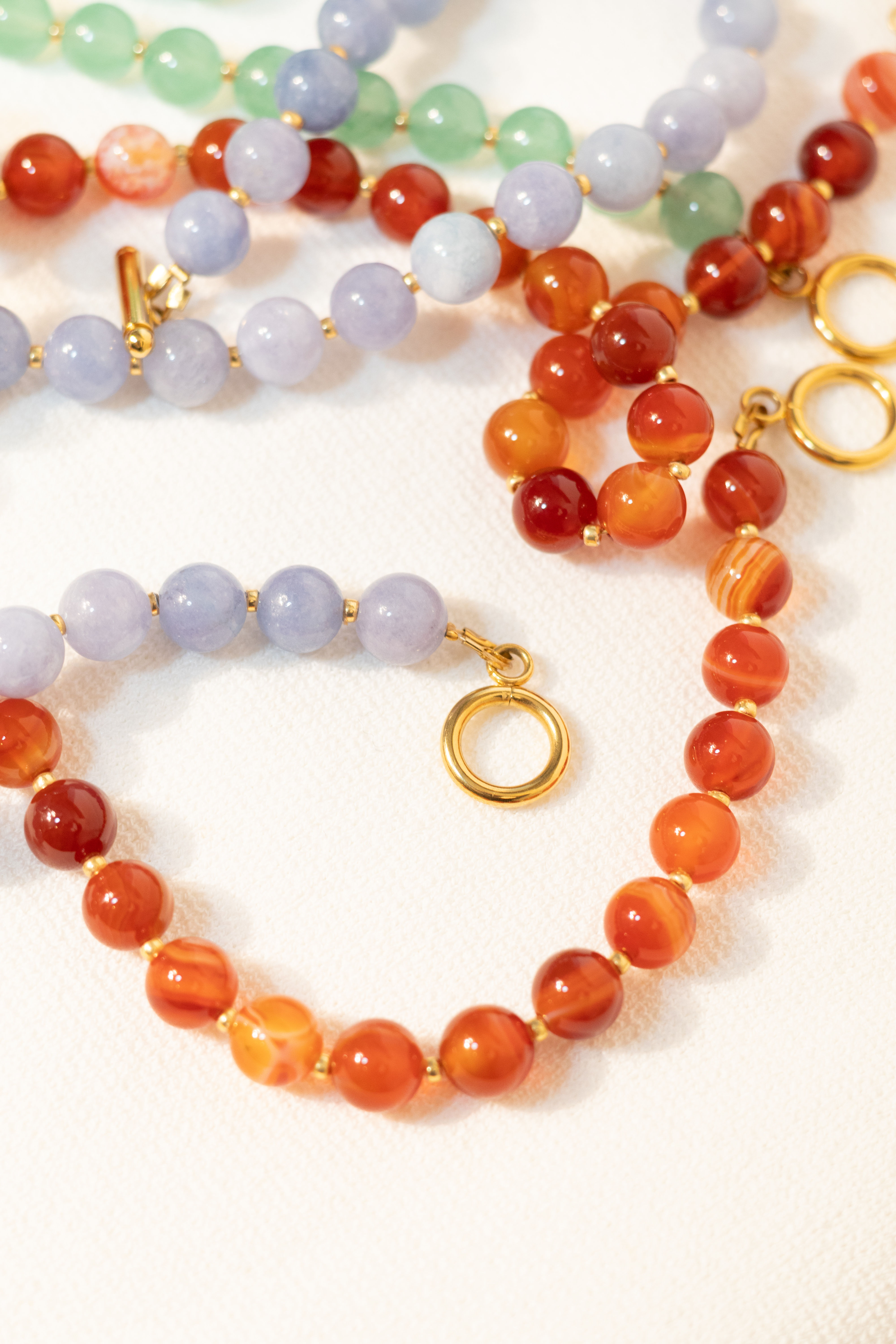 Edelsteen ketting Carneool