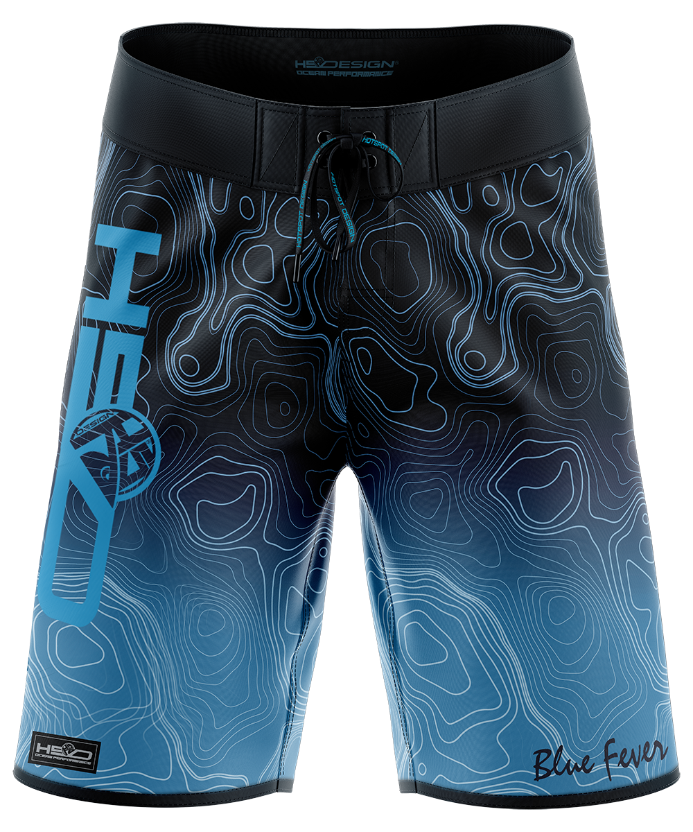 Ocean Performance Boardshorts - Bathimetry