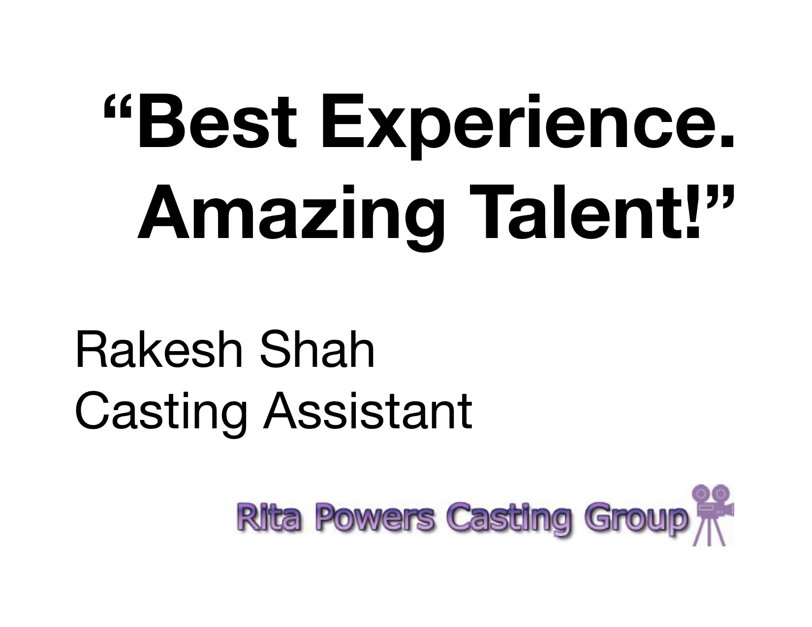 Rita Powers Casting Group Review of TAPN